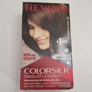 Revlon Colorsilk 47 Medium Rich Brown Hair Color Dye NEW in Box